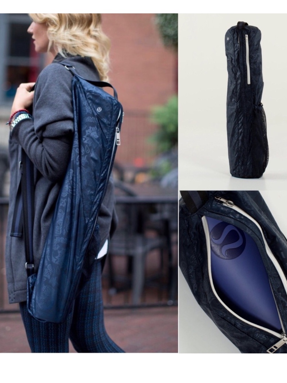 Lululemon Namaste Yoga Tote Limited Blue Paisley